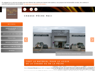 chasse-peche-paci.fr website preview