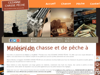 chasse-peche-mende.fr website preview