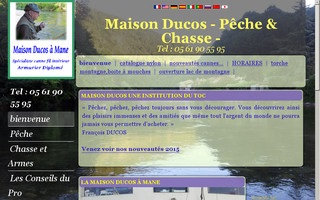 pechechasse-ducos.fr website preview