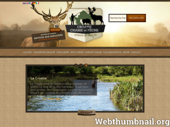 croatie-chasse-peche.com website preview