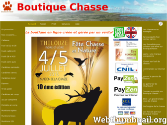 boutiquechasse.fr website preview