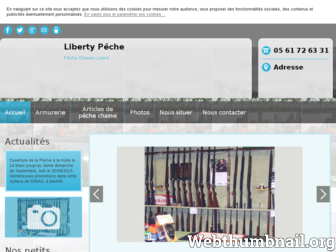 liberty-peche-chasse.fr website preview