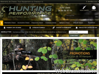 boutique-hunting-performance.fr website preview