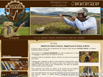 soyons-chasse.com website preview