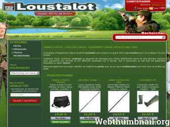 loustalot-chasse-peche.com website preview