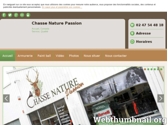 chassenaturepassion.fr website preview