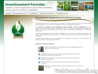 investissementforestier.net website preview