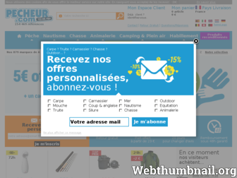 pecheur.com website preview