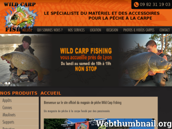 wildcarpfishing.fr website preview