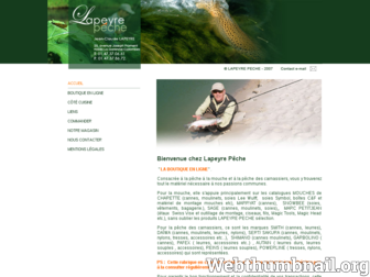lapeyre-peche.fr website preview