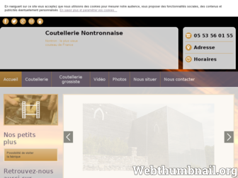 coutellerie-nontronnaise.fr website preview