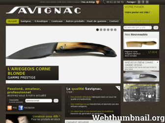couteau-savignac.com website preview
