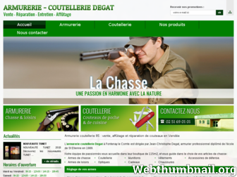 armurerie-coutellerie-degat.com website preview