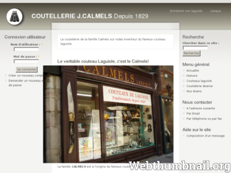 calmels-laguiole.com website preview