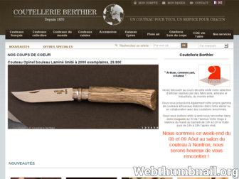 couteaux-berthier.com website preview