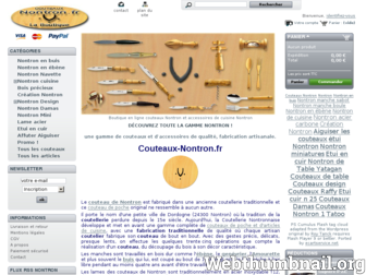 couteaux-nontron.fr website preview