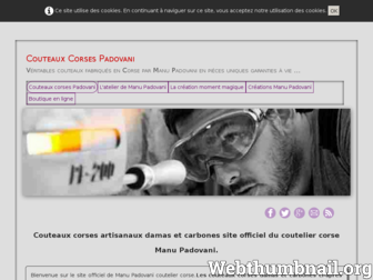 couteaux-corses-padovani.com website preview