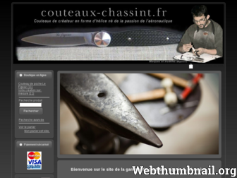 couteaux-chassint.fr website preview