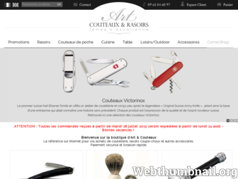 art-et-couteaux.com website preview