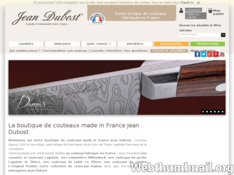 shop.couteaujeandubost.com website preview