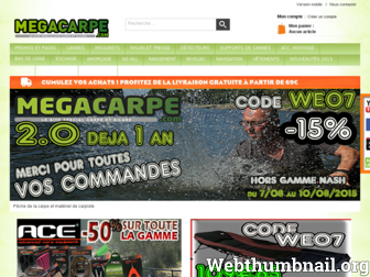 megacarpe.com website preview