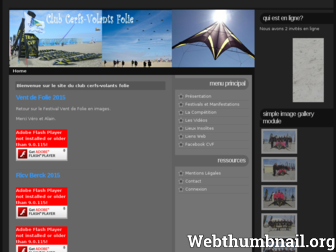 cerfsvolantsfolie.fr website preview