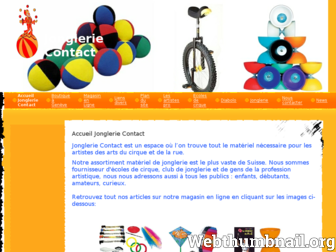 jonglerie-contact.ch website preview