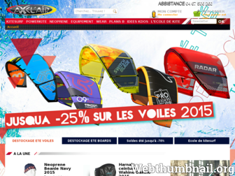 axelair-kiteshop.com website preview