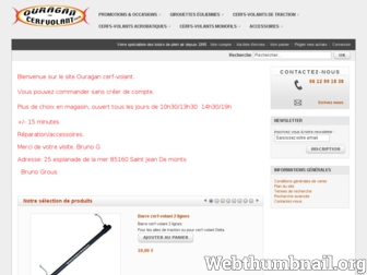 ouragan-cerfvolant.fr website preview