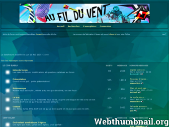 aufilduvent.forumactif.com website preview