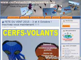 cerfvolantclubjulesverne.org website preview