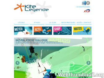 kitelegende.fr website preview