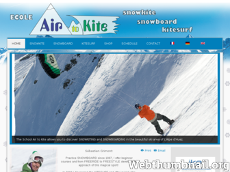 air-to-kite.com website preview