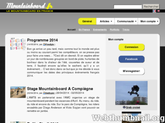mountainboard.fr website preview