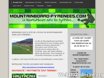mountainboard-pyrenees.com website preview