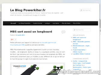 blog.powerkiter.fr website preview