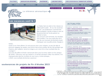 enac.fr website preview