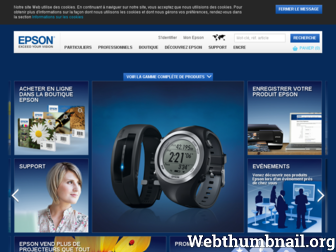 epson.fr website preview