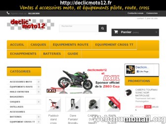 declicmoto12.fr website preview