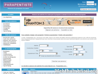 parapentiste.com website preview