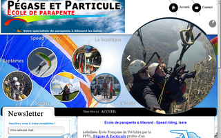 pegase-particule.fr website preview