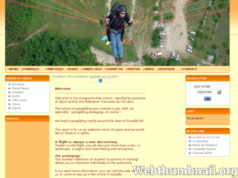 parapente-max.fr website preview