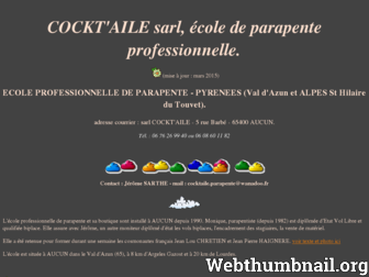 cocktaile.parapente.free.fr website preview