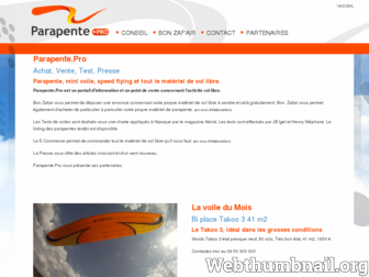 parapente.pro website preview