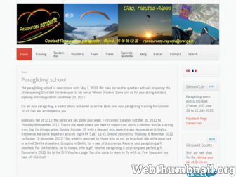 ressources-parapente.com website preview