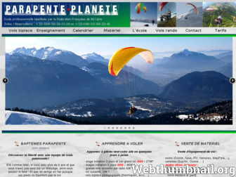parapente-planete.com website preview