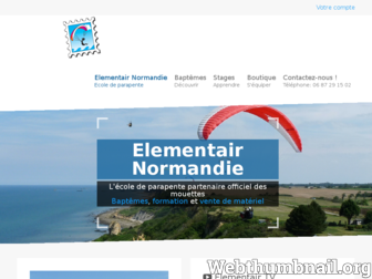 parapente-normandie.com website preview