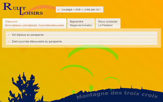 bourgogne-parapente.fr website preview
