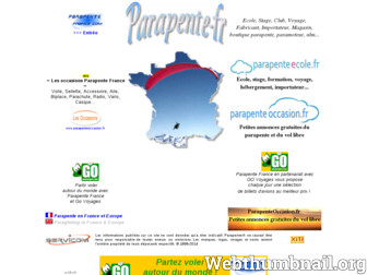 parapente-fr.com website preview
