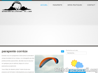 parapente-correze.fr website preview